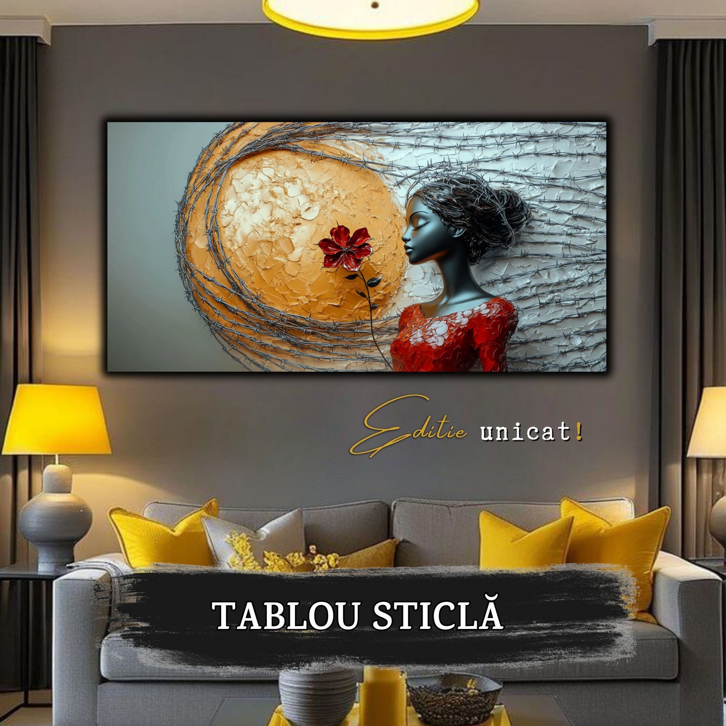 Thorned Beauty - Tablou Sticla Securizata - no02