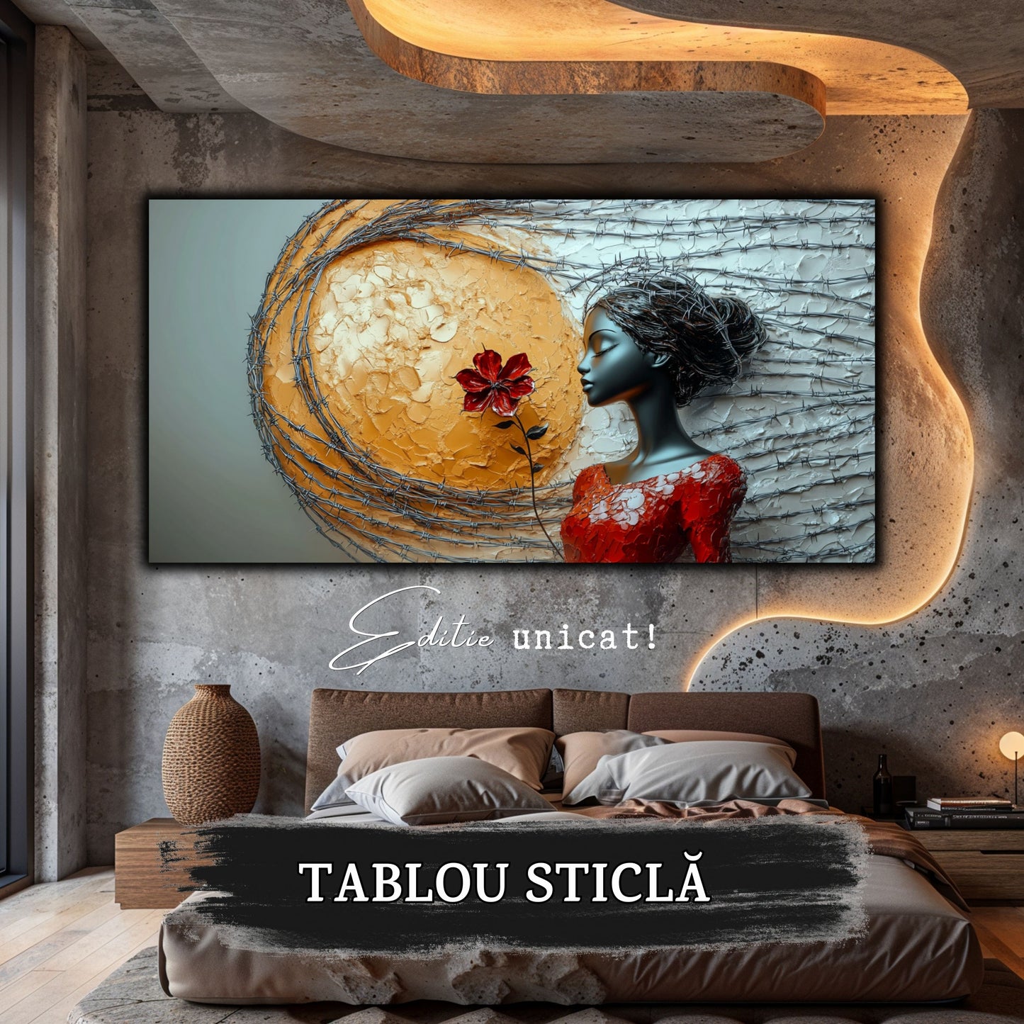 Thorned Beauty - Tablou Sticla Securizata - no02