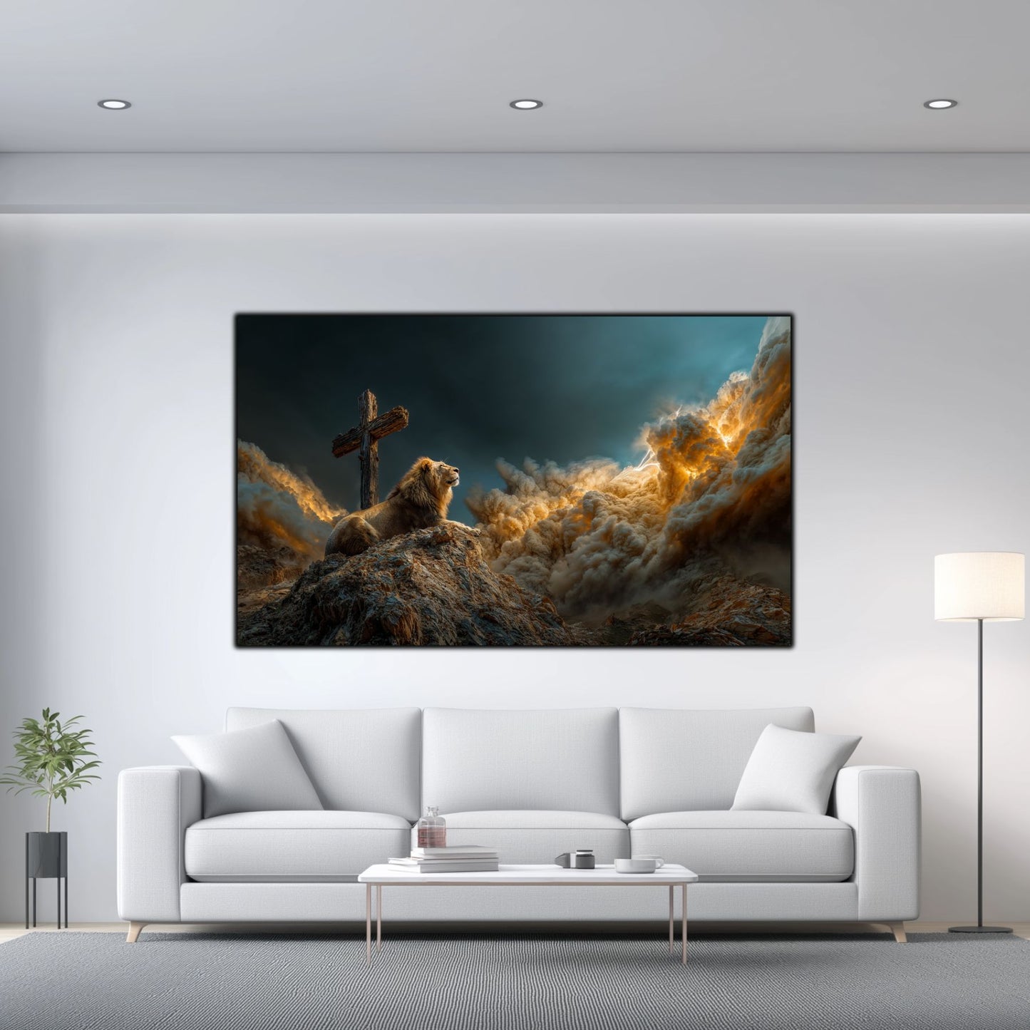 Tablou Decorativ Modern - Print UV pe Sticla - „Sacred Modernities” - No02