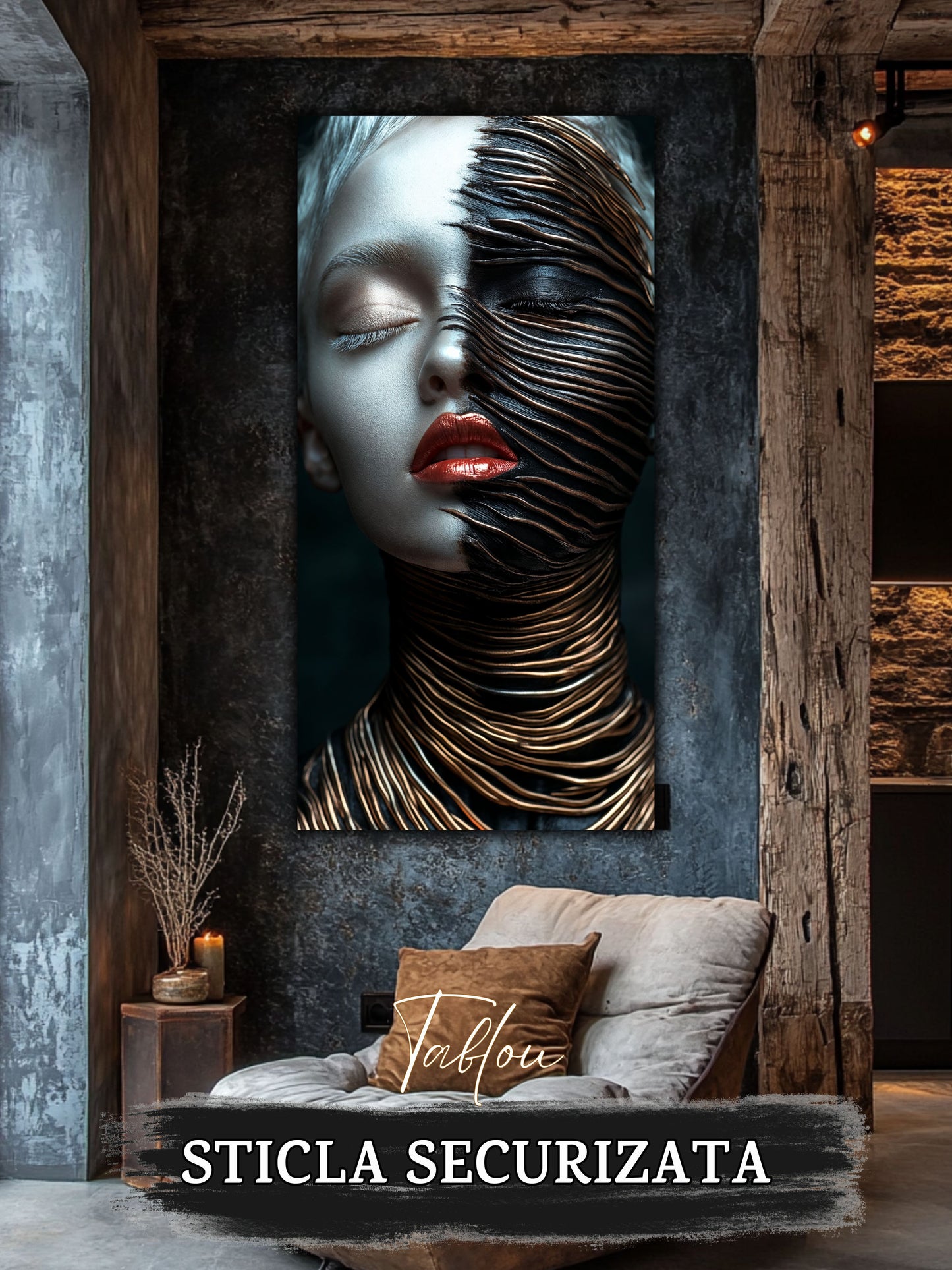 Innerverse - Tablou Sticla  - Unicat - no02