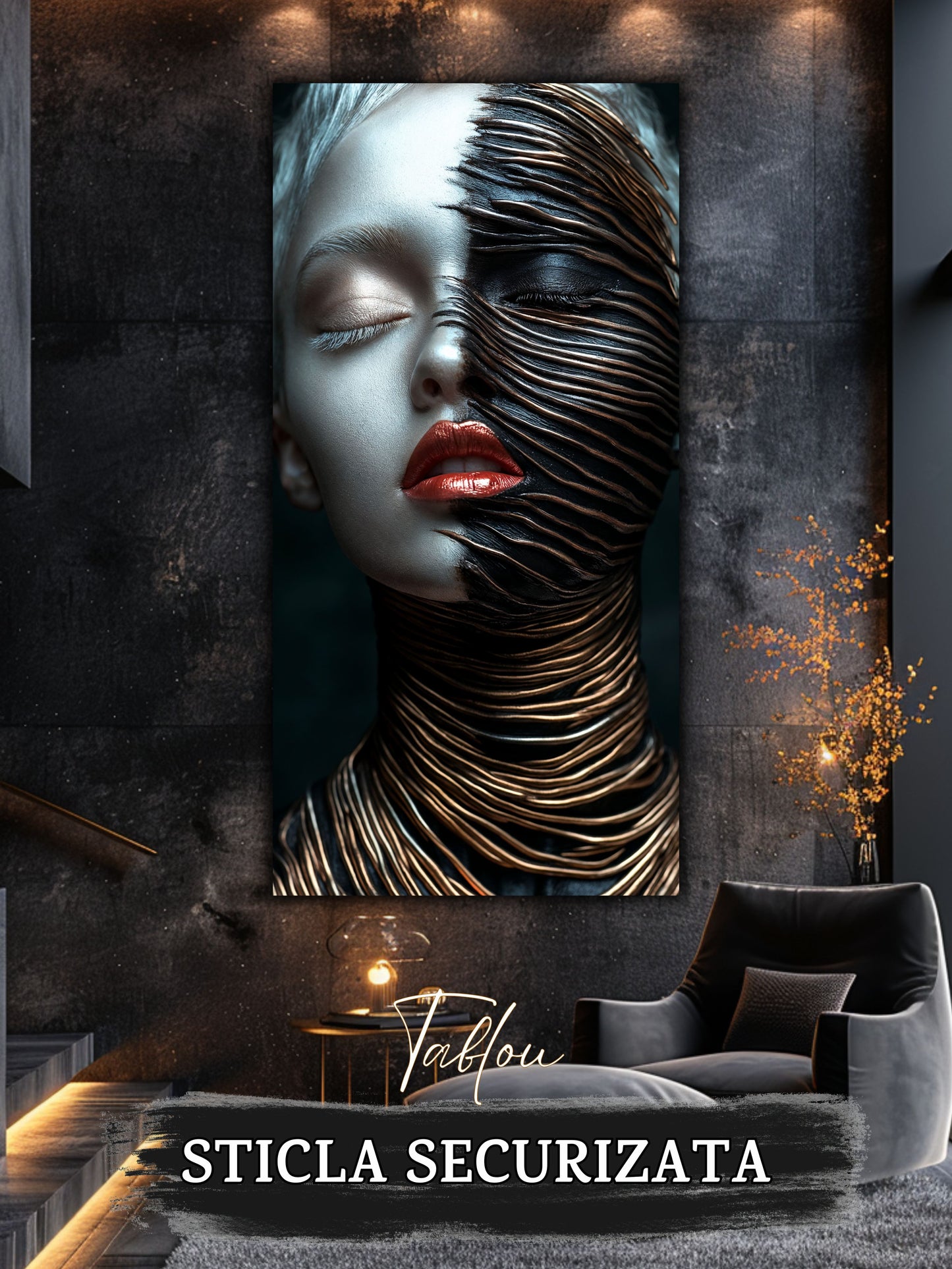 Innerverse - Tablou Sticla  - Unicat - no02