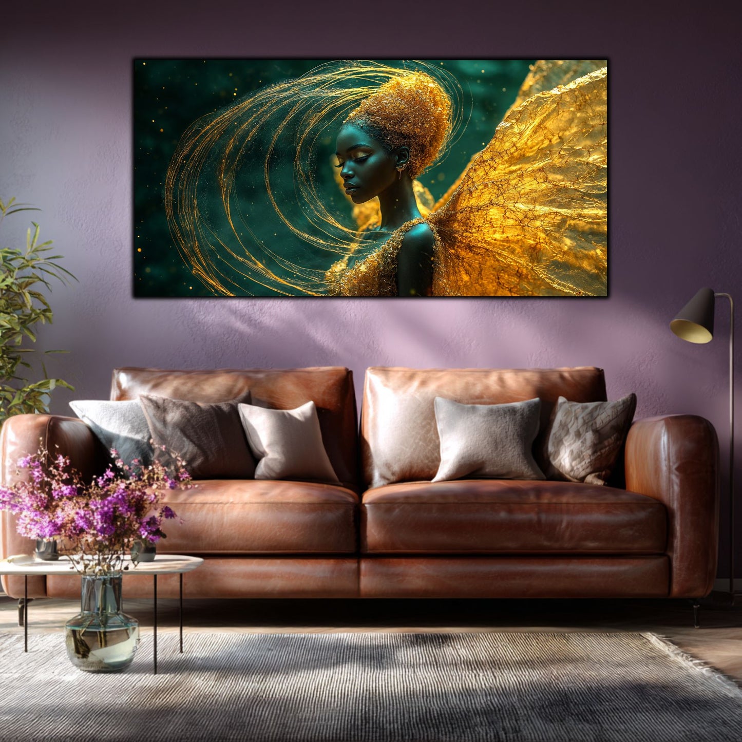 Tablou Abstract Modern „Arhitectura Regăsirii” – Design Geometric pe Sticlă