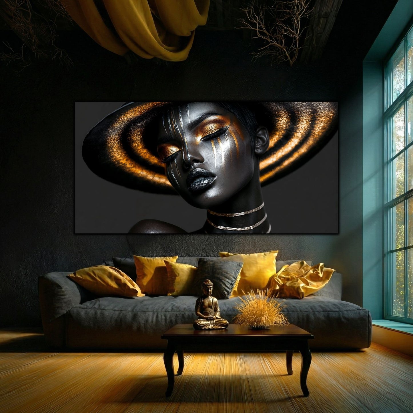 Tablou Decorativ Modern „Lumina Viselor" – Sticlă Securizată