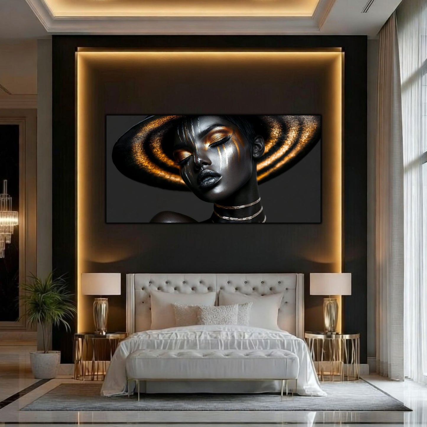 Tablou Decorativ Modern „Lumina Viselor" – Sticlă Securizată