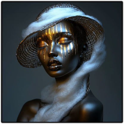 Dark White - Tablou Sticla Securizata - NO02