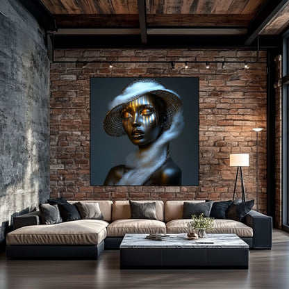 Dark White - Tablou Sticla Securizata - NO02