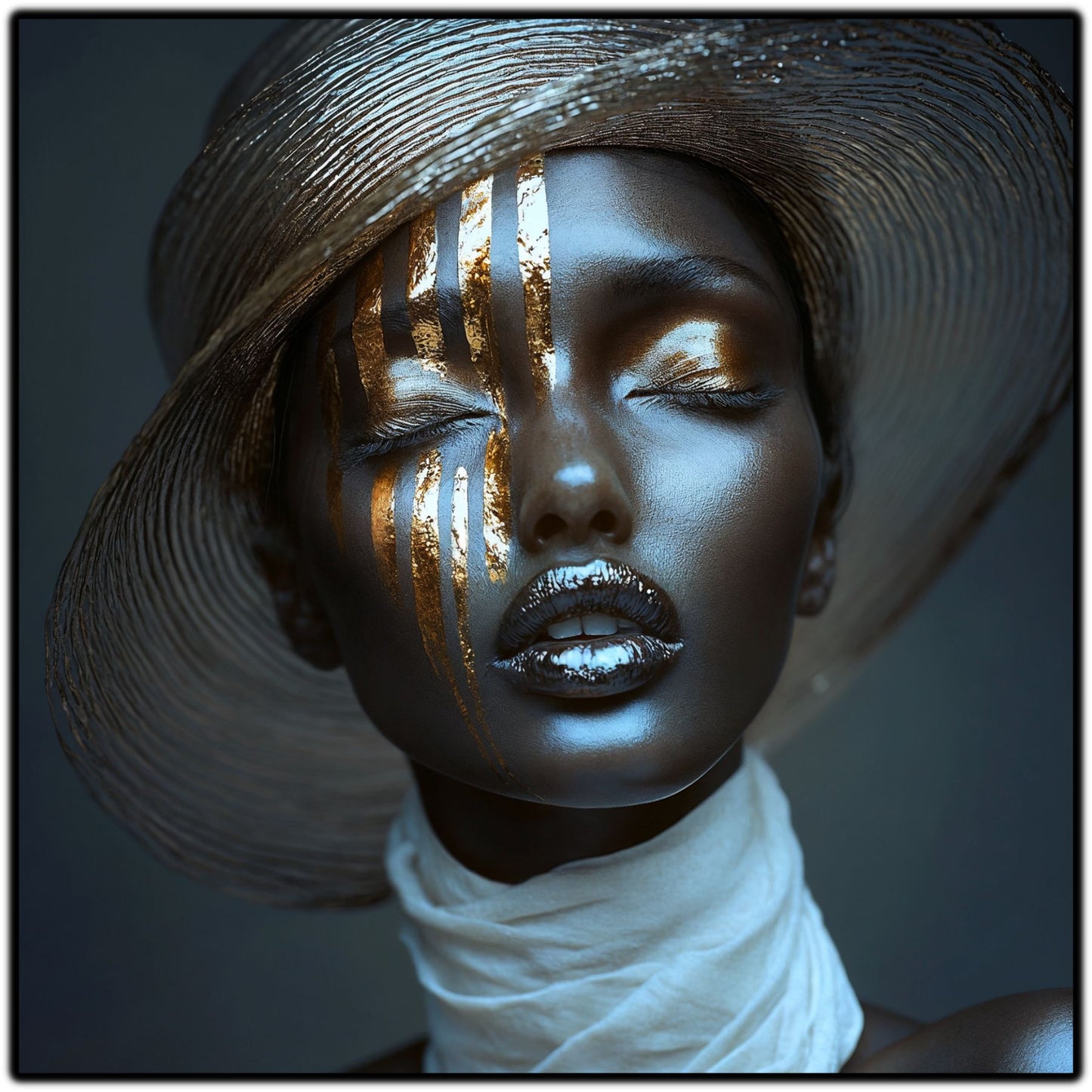 Dark White - Tablou Sticla Securizata - NO03