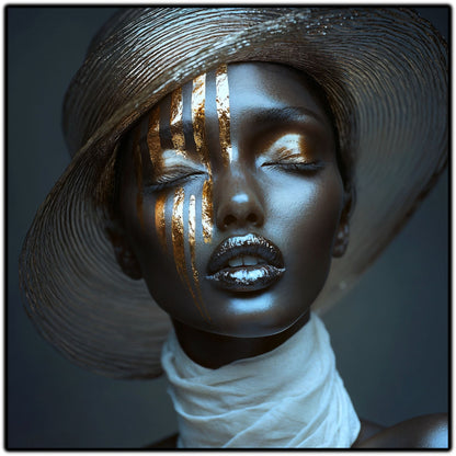 Dark White - Tablou Sticla Securizata - NO03