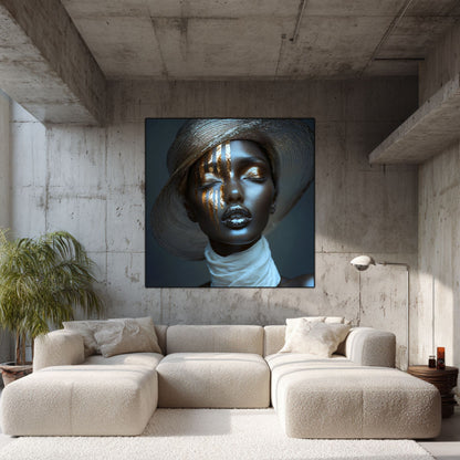 Dark White - Tablou Sticla Securizata - NO03