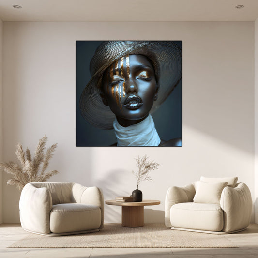 Dark White - Tablou Sticla Securizata - NO03