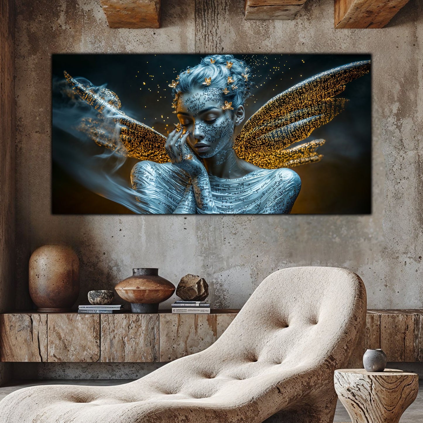 Beyond Meditation - Tablouri moderne pe sticla securizata pentru living contemporan NO45