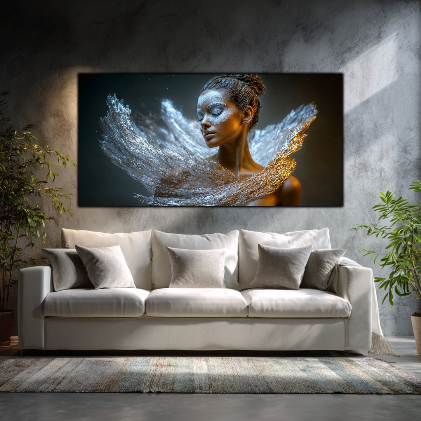 Tablou Decorativ „Eternitatea Meditativă" – Sticlă Securizată