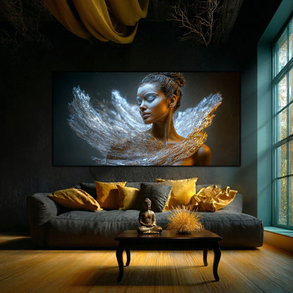 Tablou Decorativ „Eternitatea Meditativă" – Sticlă Securizată