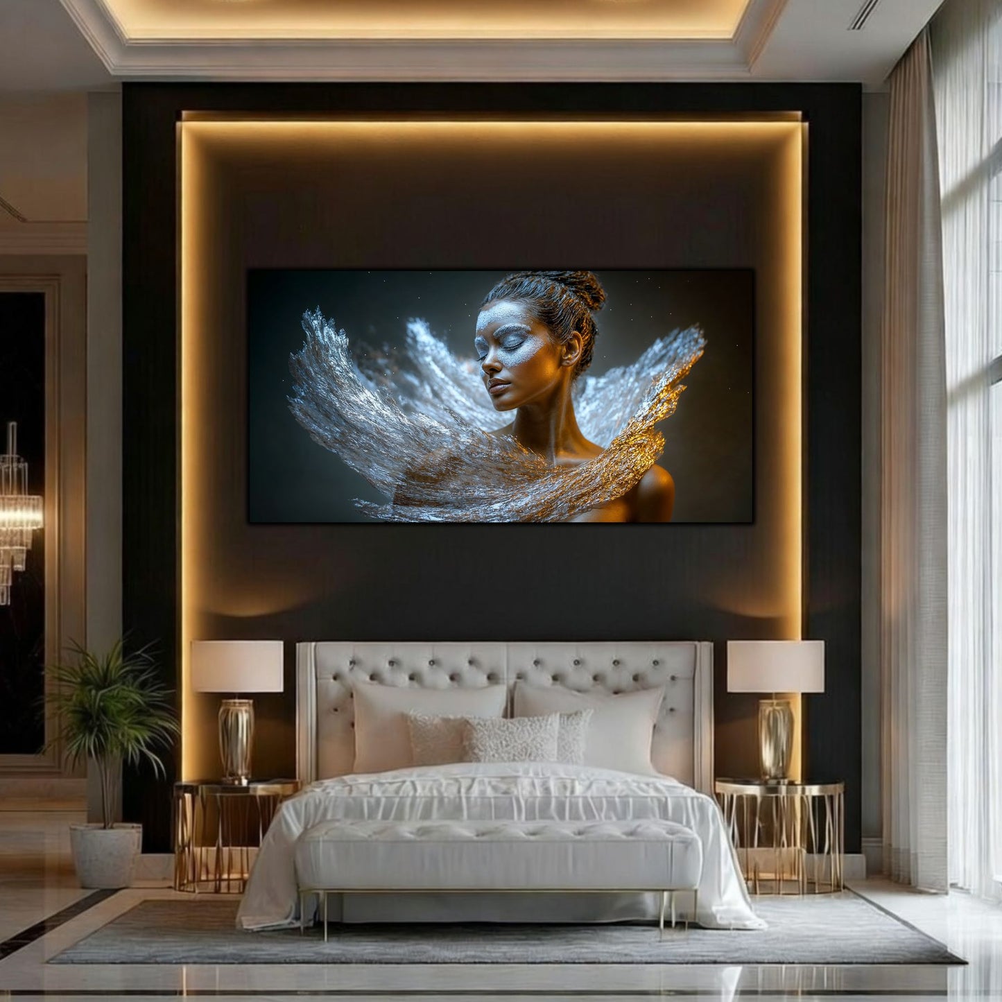 Tablou Decorativ „Eternitatea Meditativă" – Sticlă Securizată