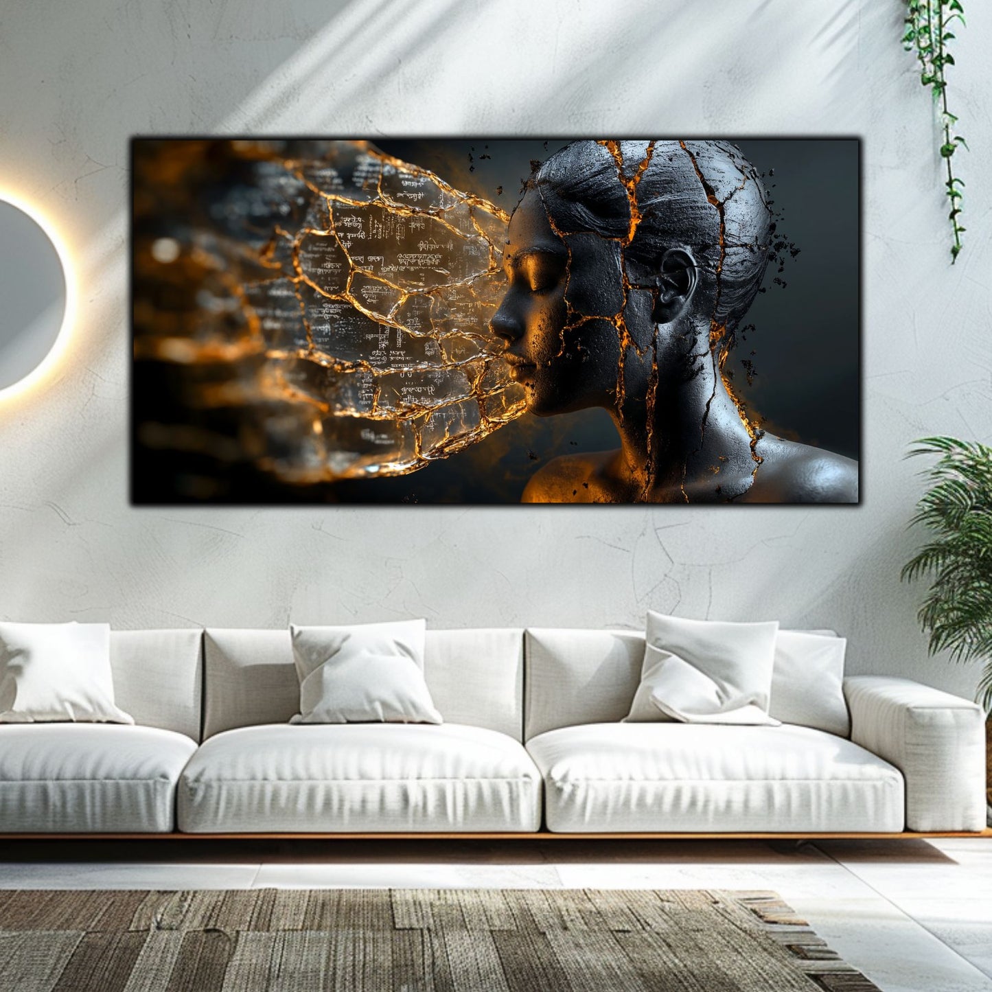 Tablou Sticla Securizata - Broken Mind 15