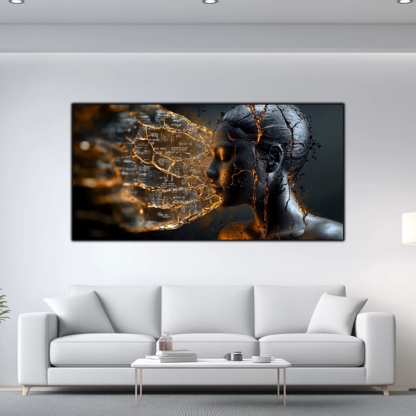 Tablou Sticla Securizata - Broken Mind 15