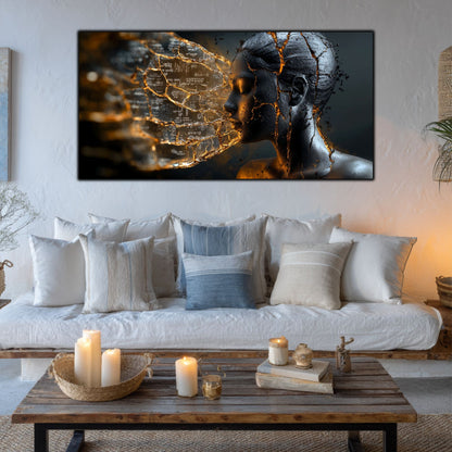 Tablou Sticla Securizata - Broken Mind 15