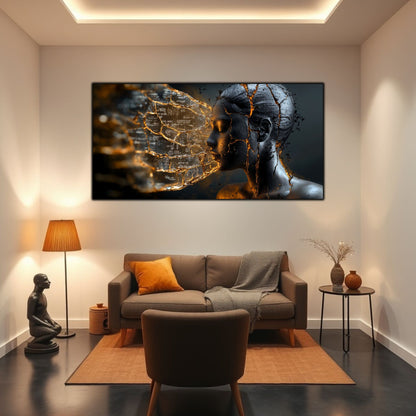 Tablou Sticla Securizata - Broken Mind 15