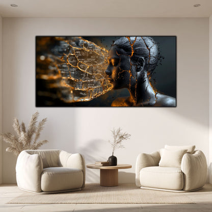 Tablou Sticla Securizata - Broken Mind 15