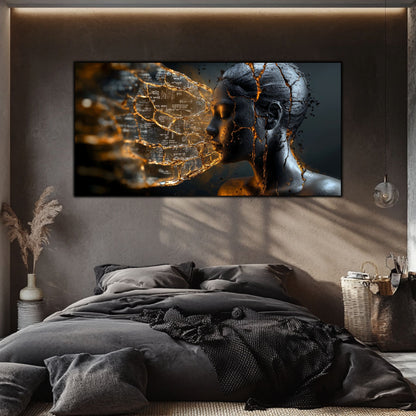 Tablou Sticla Securizata - Broken Mind 15