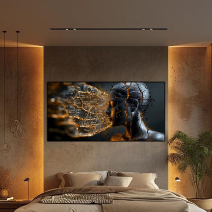 Tablou Sticla Securizata - Broken Mind 15