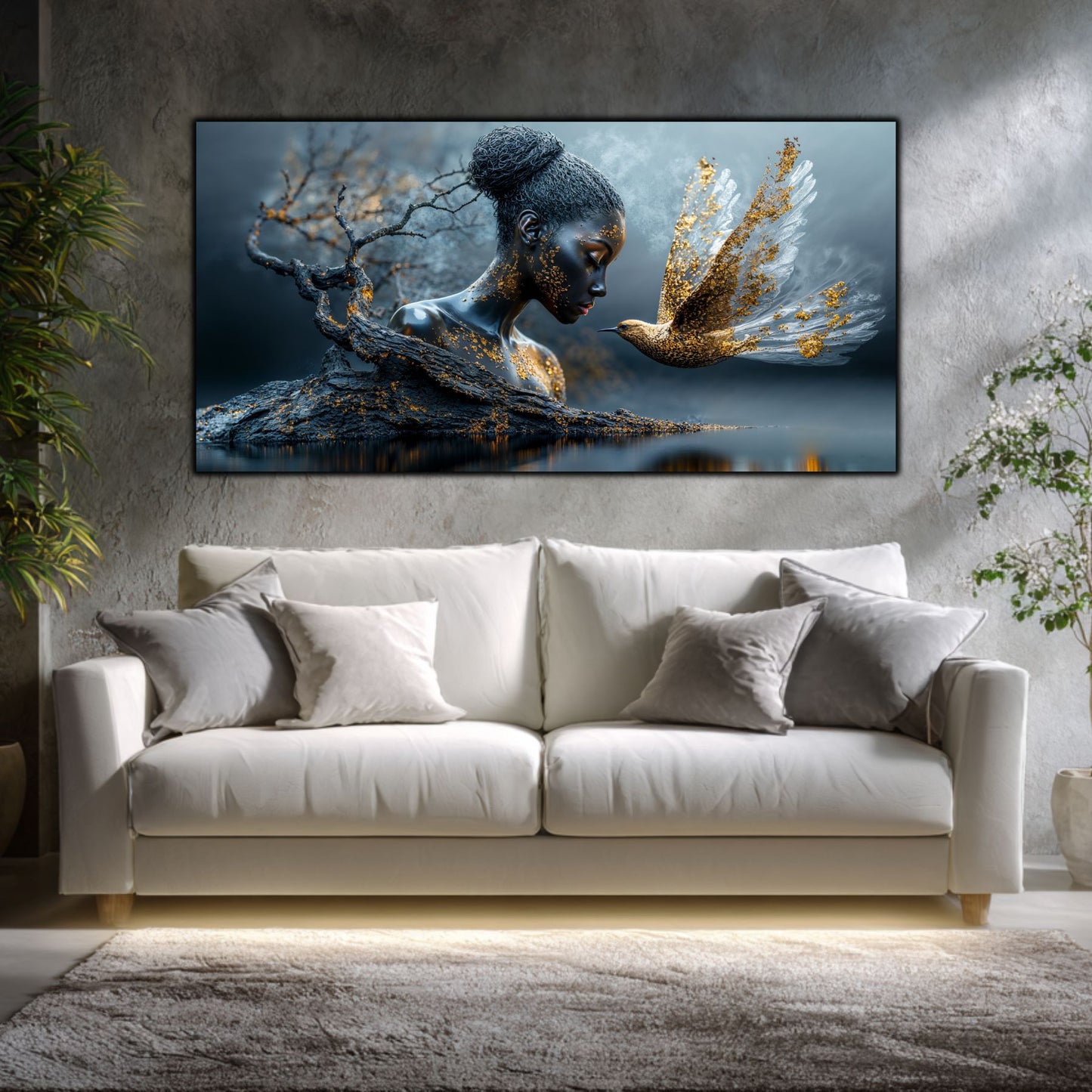 Tablou Sufragerie „Sufletul Toamnei” – Artă pe Sticlă în Culori Calde