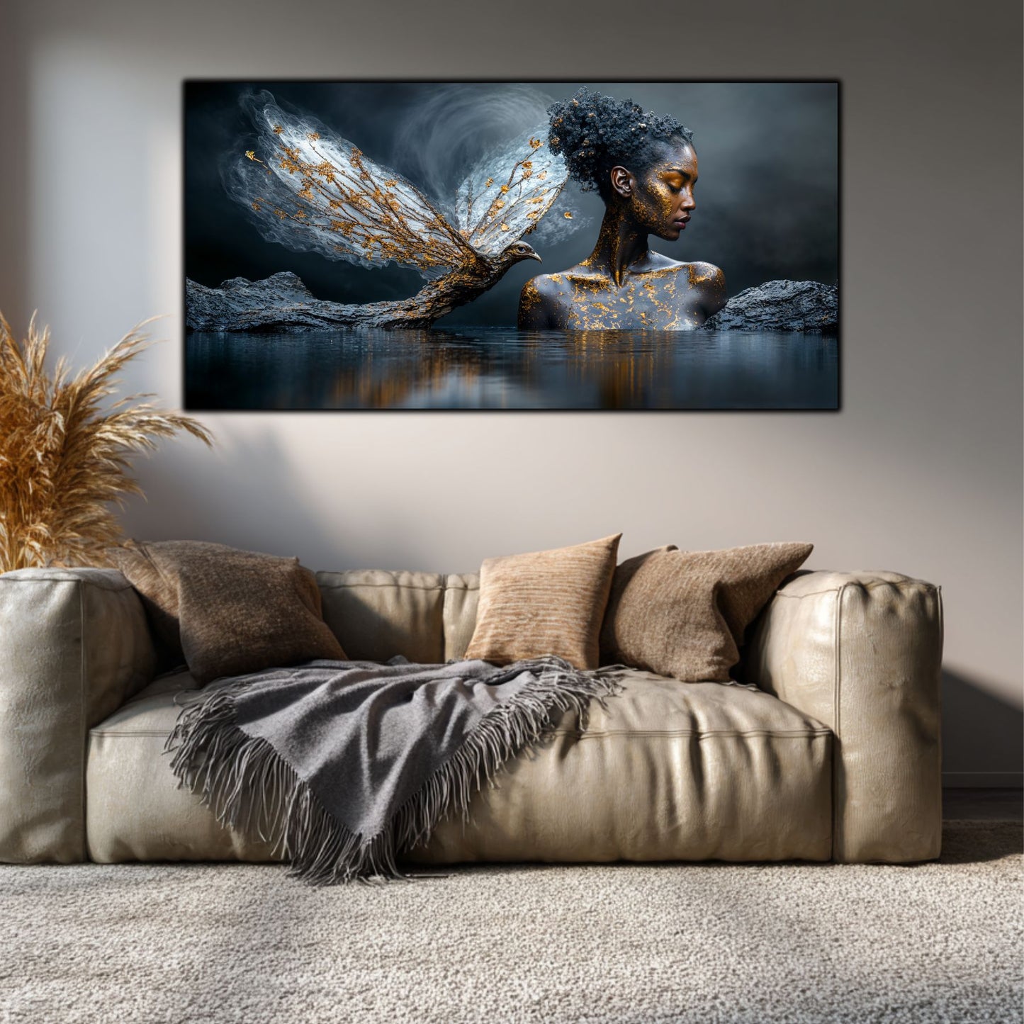 Tablou Sufragerie „Copacul Vieții” – Artă pe Sticlă Esență Cosmică