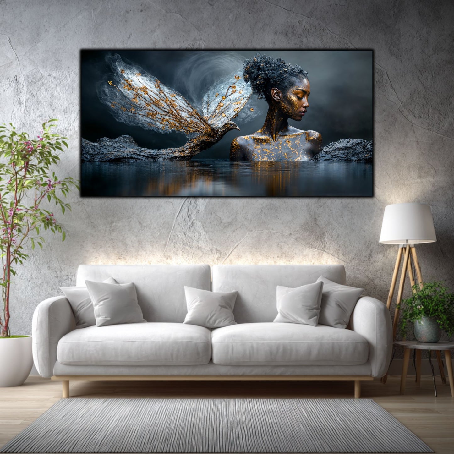 Tablou Sufragerie „Copacul Vieții” – Artă pe Sticlă Esență Cosmică