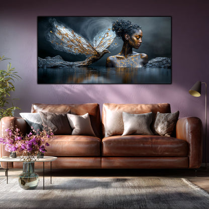 Tablou Sufragerie „Copacul Vieții” – Artă pe Sticlă Esență Cosmică