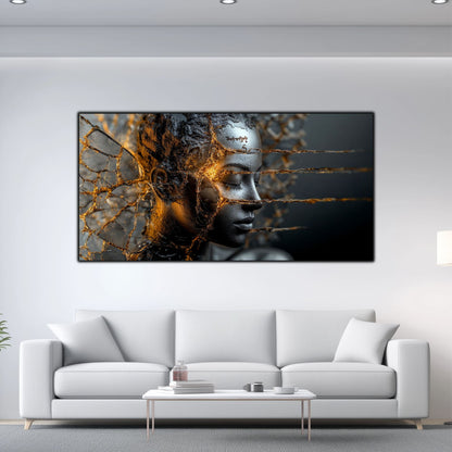 Tablou Sticla Securizata - Broken Mind 13