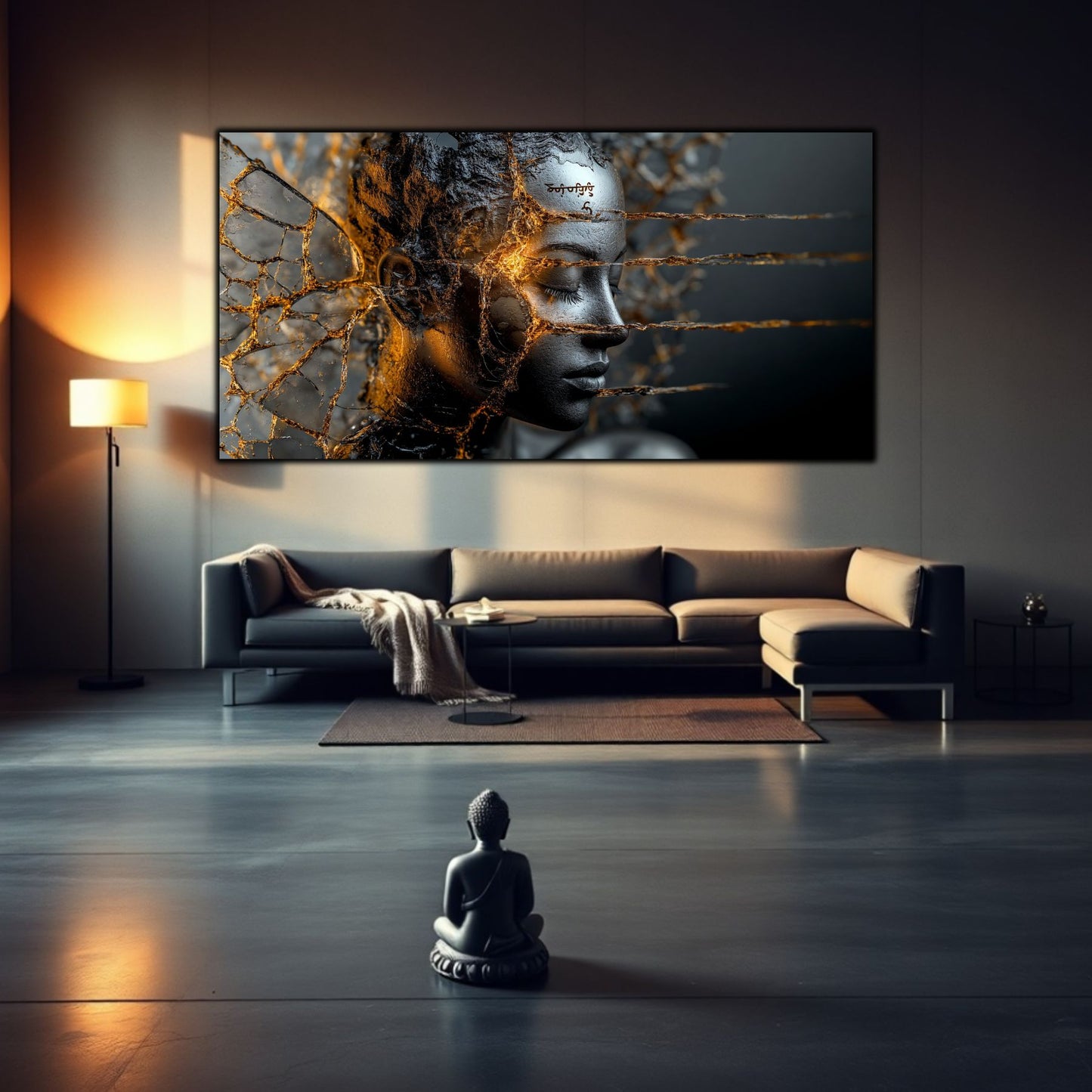 Tablou Sticla Securizata - Broken Mind 13