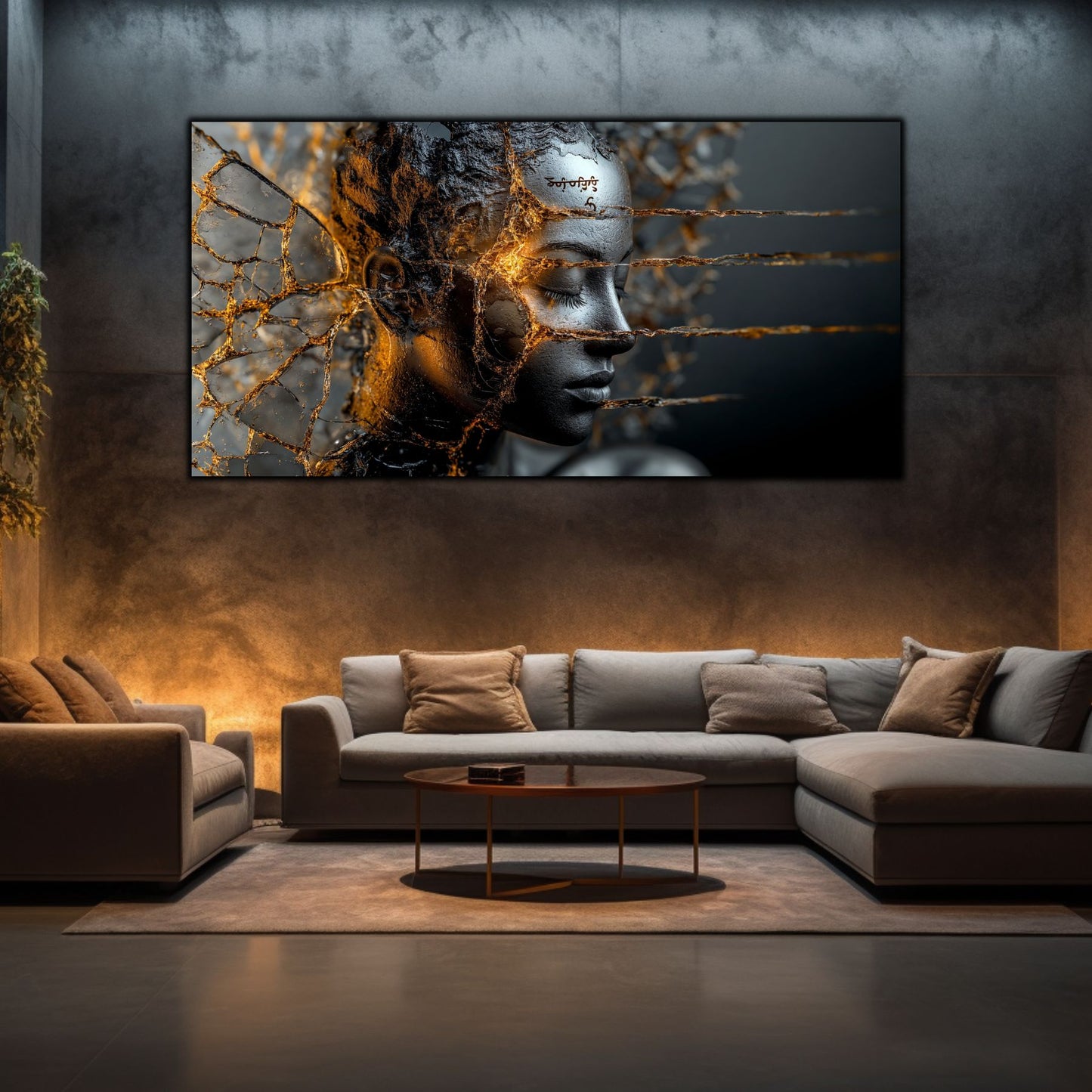 Tablou Sticla Securizata - Broken Mind 13