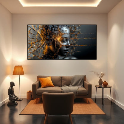 Tablou Sticla Securizata - Broken Mind 13