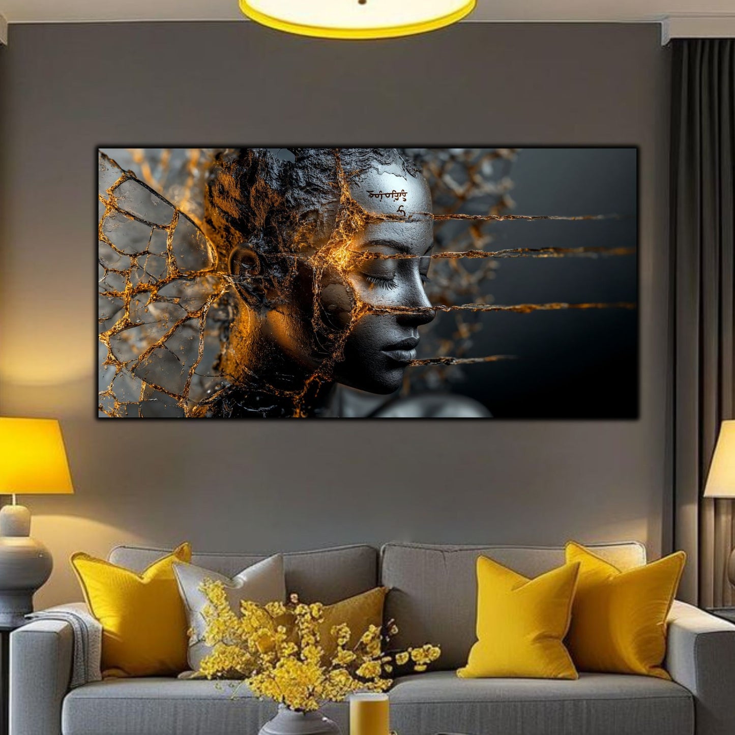 Tablou Sticla Securizata - Broken Mind 13