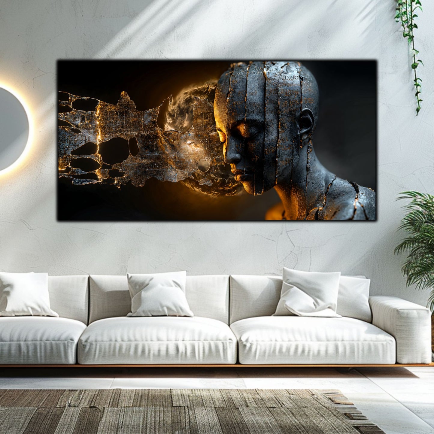 Tablou Sticla Securizata - Broken Mind 12