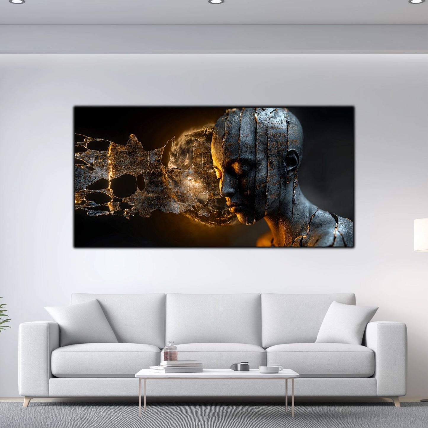 Tablou Sticla Securizata - Broken Mind 12