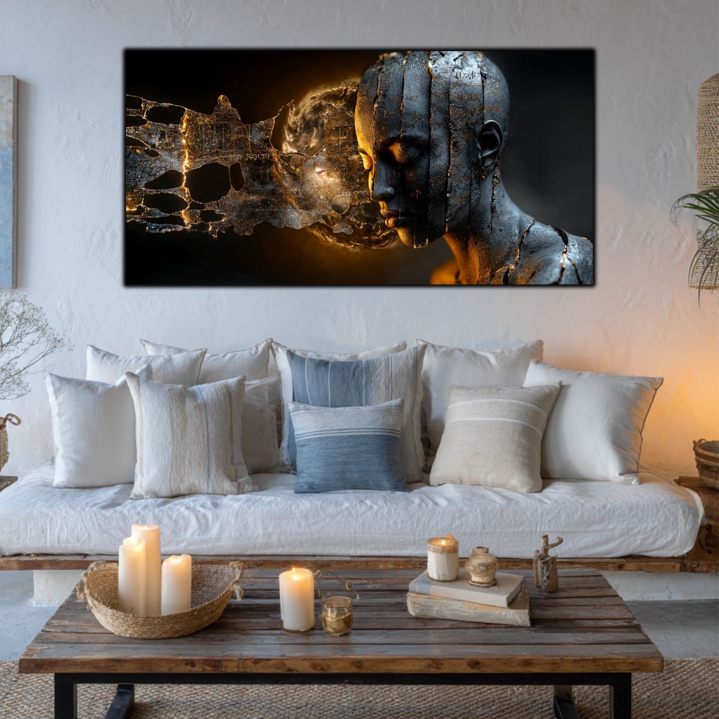 Tablou Sticla Securizata - Broken Mind 12