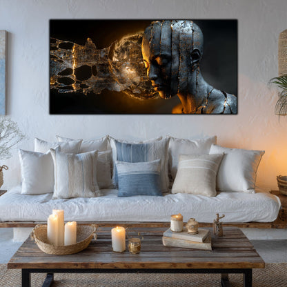 Tablou Sticla Securizata - Broken Mind 12