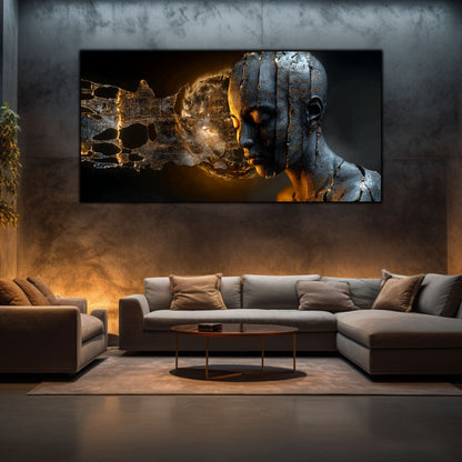 Tablou Sticla Securizata - Broken Mind 12