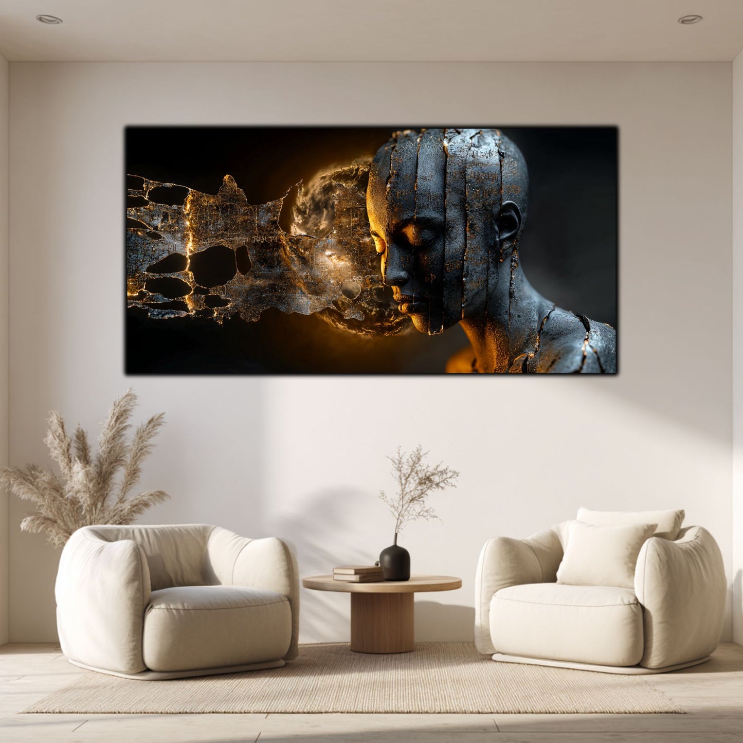 Tablou Sticla Securizata - Broken Mind 12