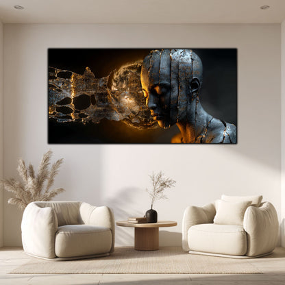 Tablou Sticla Securizata - Broken Mind 12