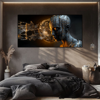 Tablou Sticla Securizata - Broken Mind 12