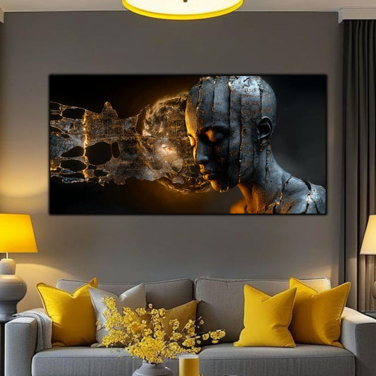 Tablou Sticla Securizata - Broken Mind 12