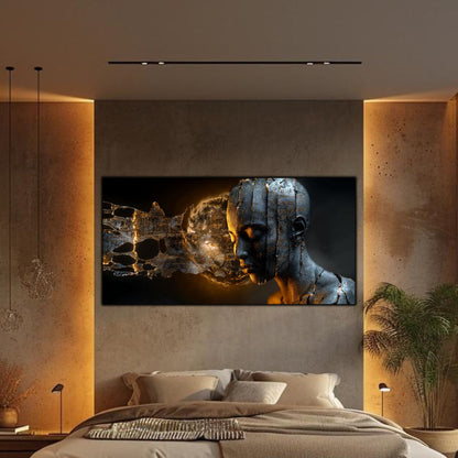 Tablou Sticla Securizata - Broken Mind 12