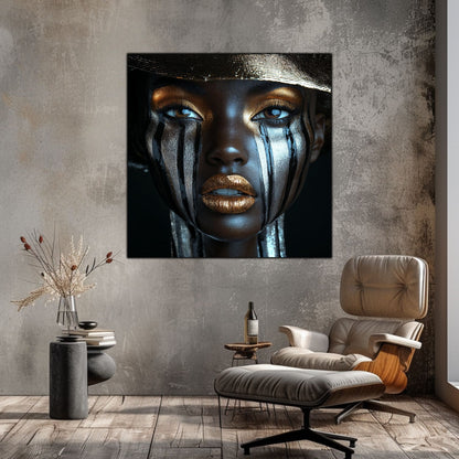 Dark Glow - Tablou Decorativ pt Peretele Livingului Modern - NO11