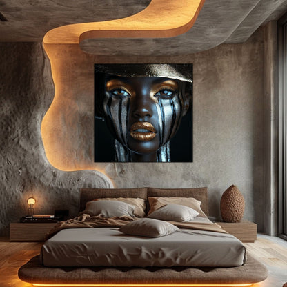 Dark Glow - Tablou Decorativ pt Peretele Livingului Modern - NO11