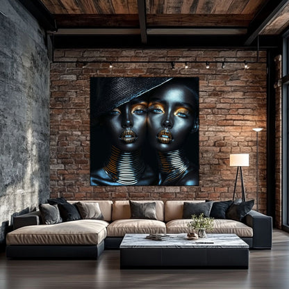 Dark Glow - Tablou Decorativ pt Peretele Livingului Modern - NO12