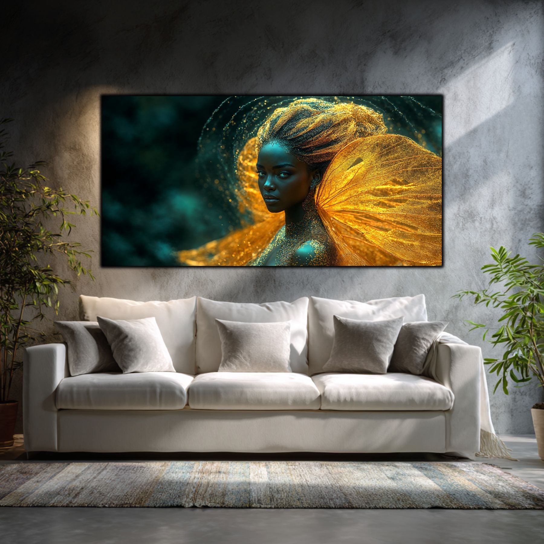 Tablou abstract modern Privirea Adevărului, artă pe sticlă securizată cu design captivant și detalii profunde, decor perete living modern de lux.