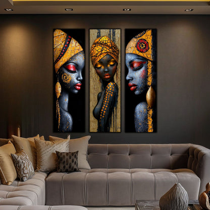 Set Modern de 3 Tablouri pe Sticla Securizata - Decor Elegant pt Living