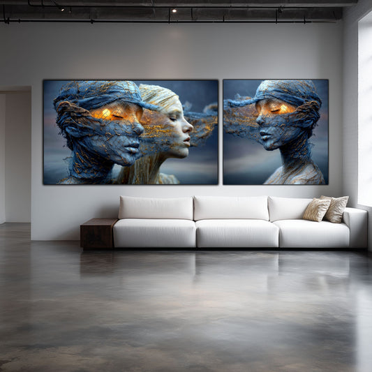 Set 2 Tablouri Decorative Premium - „Fractured Dream” - No16